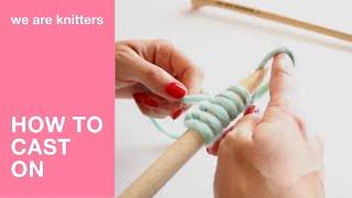 Knitting tutorials for beginners | How to make a long tail cast on | WAK