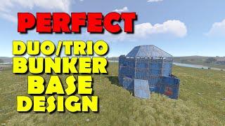 RUST THE BEST SOLO/DUO/TRIO BUNKER BASE DESIGN 2024/2025