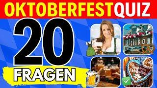 Münchner Oktoberfest Quiz - 20 Frage Wiesn Quiz Challenge