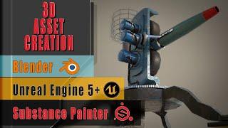 Learn Blender, Substance Painter & Unreal Engine In this complete How To Create 3D game assets