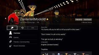 DanteHellMode98 | (Bias) PSN User Trophy Review