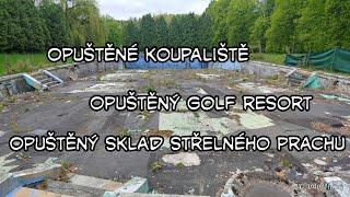 Opuštěný golf resort, opuštěné koupaliště a sklady střelného prachu, urbex