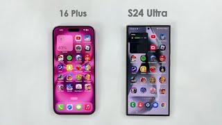 iPhone 16 Plus vs Galaxy S24 Ultra - Speed Test in 2025