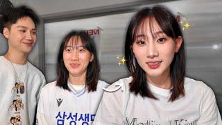 Giving this Korean basketball player a makeover (makeup for monolids)