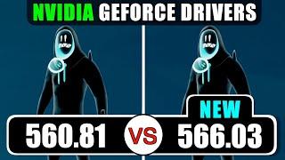 NVIDIA drivers 560.81 vs 566.03 - Fortnite, Valorant, Overwatch, Hunt Showdown... | Best driver 2024