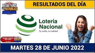 Sorteo Lotería Nacional Resultados en vivo de Hoy MARTES 28 de junio del 2022 NÚMERO GANADOR