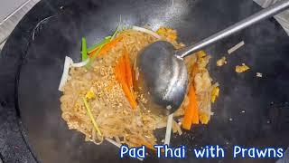 Pad Thai with Prawns  at Bangkok Station Thai food in New Zealand