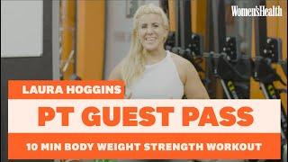 10 Minute Bodyweight Strength Workout with Laura 'Biceps' Hoggins  | Women's Health UK