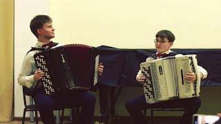 Московские окна - Елисей Иващиненко и Владимир Романов / Moskovskie Okna - bayan duo