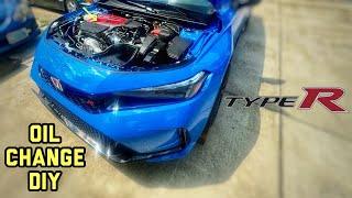 Civic Type R FL5 - Oil Change & Lifting Procedures DIY