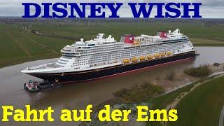 Spektakuläre Ems-Überführung DISNEY WISH ab Meyerwerft Papenburg am 30.03.2022