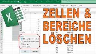 Excel: Zellen und Bereiche löschen - schnelle Anleitung in 2 Minuten