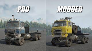 Snowrunner Pro vs Modder