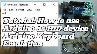 Tutorial: How to use Arduino Uno as HID | Arduino Keyboard Emulation