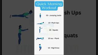 Quick Morning Workout to Get in Shape || Subah ki Simple Exercise ️‍️