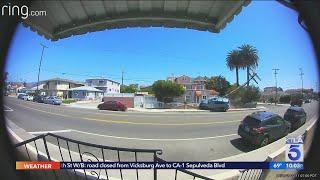 Camera captures stunning crash in San Pedro