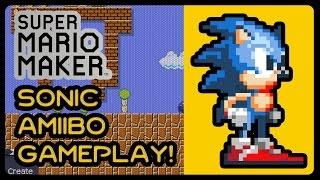 Super Mario Maker - Sonic Amiibo Gameplay in Green Hill Zone & Emerald Hill Zone! (1080p/60fps)