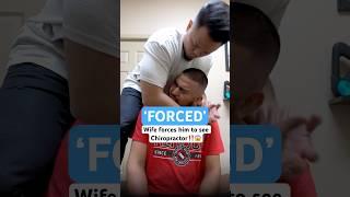 Wife ‘FORCES’ him to see Chiropractor  #chiropractic #backpain #neckpain #trending