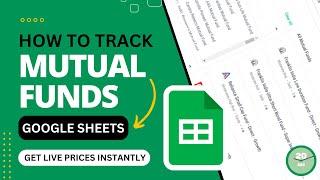 Track Mutual Fund and ETF Prices in Google Sheets | 20 Seconds | Easy Method