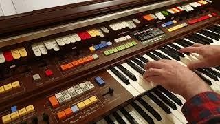 Technics U90 organ quick demo of some of the pretend analogue sounds