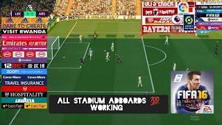 FIFA16 mod EA Sports FC 24 new adboards for all stadium with automatic switcher according to stadium