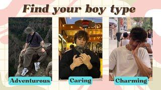 Find Your Ideal Boy Type Quiz!  | Fun Personality Quiz!