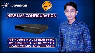 Jovision New Series NVR Operating System | Part-2