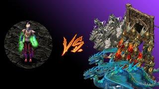 Sacred ReBorn HD v4.6 - Dark Elf 216 lvl vs Boss cave | Niobium