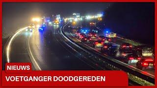 Voetganger op snelweg A74 doodgereden