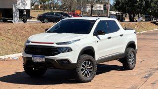 FIAT TORO 2023 COM ESCAPE DIRETO , LIFT DE 10CM , PNEU 245, ESPAÇADORES DE 50MM