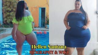 Hellen Santana Stunning BBW Brazilian Star, Plus-size Curvy Model, Instagram influencer Bio Wiki