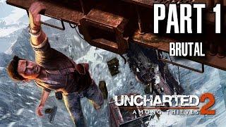 Uncharted 2 Among Thieves Walkthrough Part 1 - A Rock and a Hard Place Brutal, All Treasures