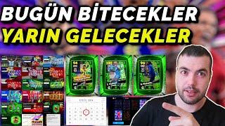 BUGÜN BİTECEKLER⌛PAKETLERİN SÜRELERİ DOLUYOR  YARIN GELECEKLER (eFootball 2024 Mobile)