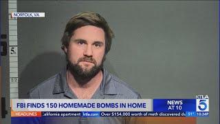 FBI finds more than 150 homemade bombs in man's home