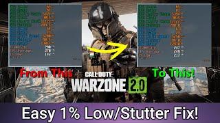 Fix Warzone 2 Terrible 1% Lows and Stutters (Easy Fix)