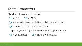 Basic Regular Expressions 4 - Meta-Characters & OR Operator