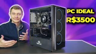 PC GAMER IDEAL DE R$3500 FULL AMD, O MELHOR PARA MONTAR EM 2024! (com testes)