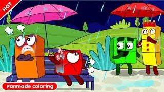 Numberblocks 1 and Numberblocks 2 are Angry With Each Other! Numberblocks Fanmade Coloring Story