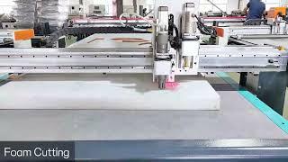 cnc oscillating knife cutting foam 70mm EPS EPE