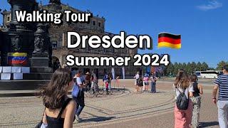 Dresden Germany  Walking Tour Summer 2024, Day Walk in Dresden City in Germany