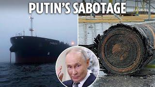 Putin’s shadowy ‘ghost ship’ dragged anchor along seabed for 60MILES to sabotage key power cables