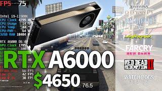 $4650  RTX A6000! Is it worth it for gaming? | Test in 10 Games | 4K