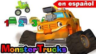 Aprenda a Contar con un Espectáculo de Conteo de Monster Truck Para Niños
