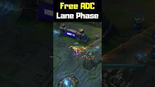 Free ADC Lane Phase - League of Legends #shorts