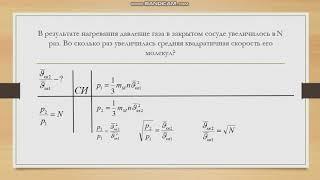 основное уравнение МКТ решение задач