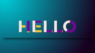 Build Up Text Motion Graphics Animation