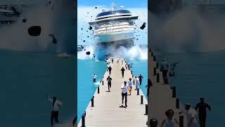 Cruise Ship Hits Dock After Losing Control at the Harbor