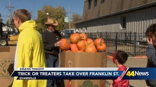 Trick or Treaters take over Franklin St. on Saturday