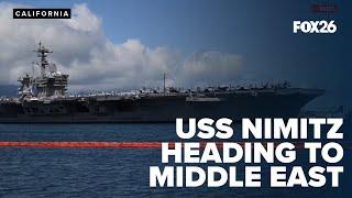 Aircraft Carrier USS Nimitz joining USS Carl Vinson in the Middle East