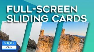 How To Do Full Screen Sliding Cards